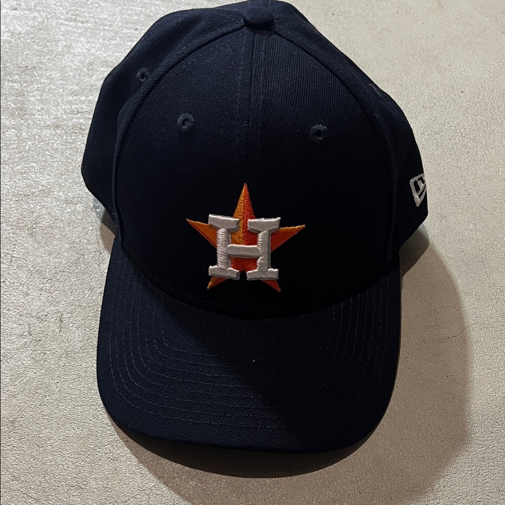 New Era Navy Cap with Orange and Silver Star Logo